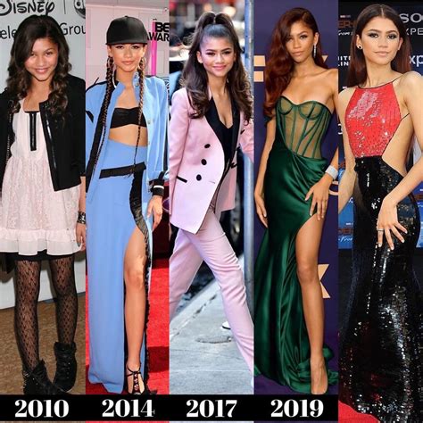 zendaya fashion evolution.